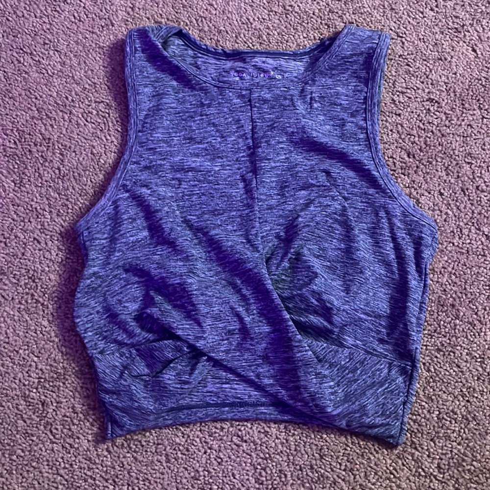 woman’s yogalicious workout crop tank top